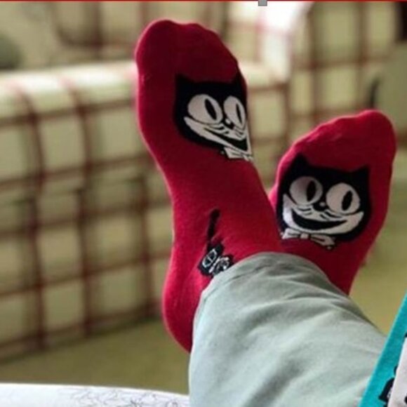 Harveys Smiling Kit-Cat Klock Clock Socks - Picture 2 of 3